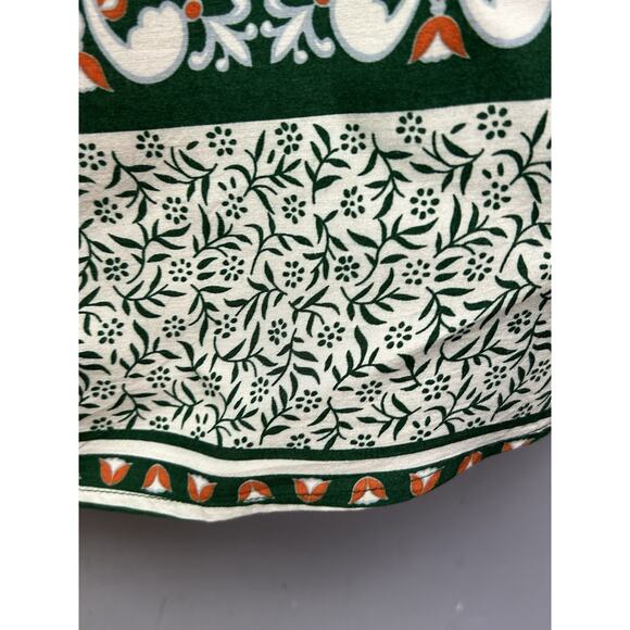 Lulus‎ Green Geometric Pattern Fringe Off Shoulder Mini Dress Womens Size XS - Picture 5 of 9